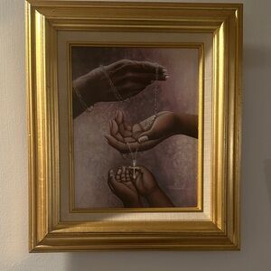 Gold Framed Hand Art Painting